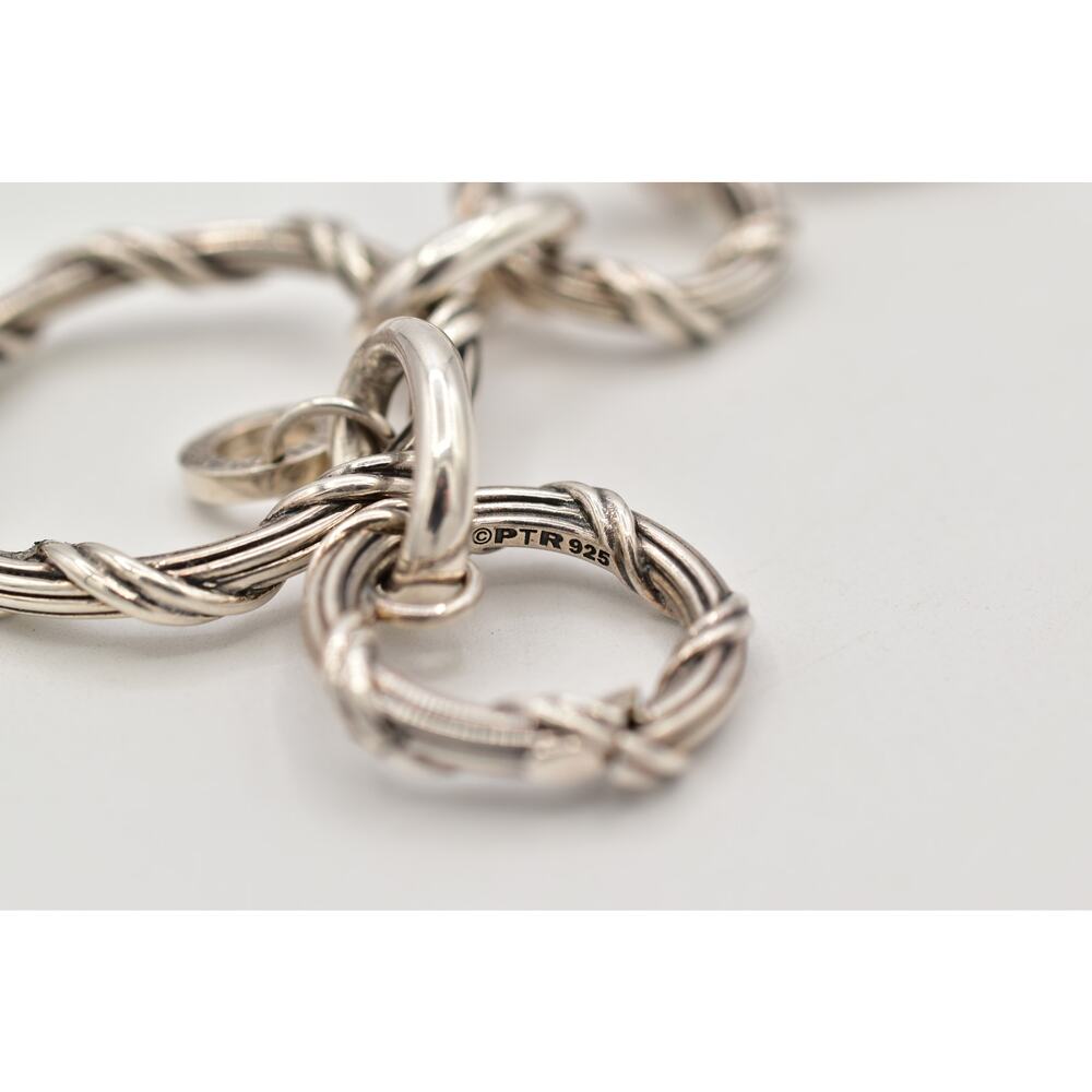 Peter Thomas Roth Sterling Signature 20" Necklace 135.0g Ribbon Reed Design - Picture 12 of 12